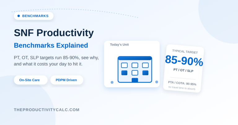 SNF Productivity Benchmarks